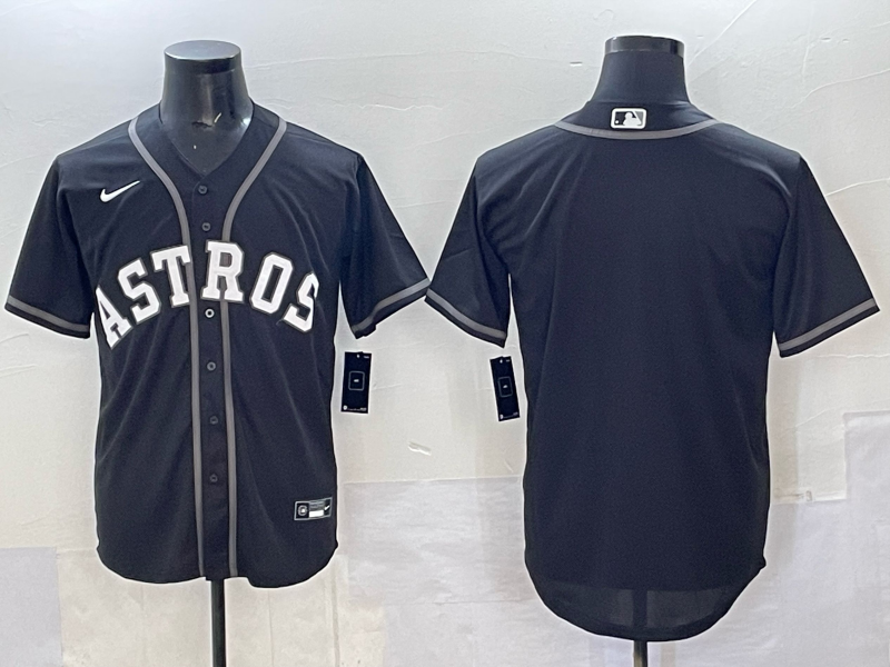 Men Houston Astros blank black 2025 Nike MLB Jersey 0017->houston astros->MLB Jersey